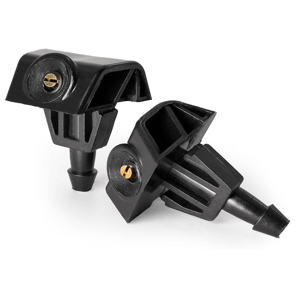 2× Windshield Washer Nozzle For Nissan Juke Almera 2012-2018 Note E11 2004-2011