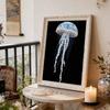 DIY Diamond Art Pearl Painting Kit for Adults,Jellyfish Special Shaped Pearl Art Painting Wall for Home Office Decor Handmade Gift
