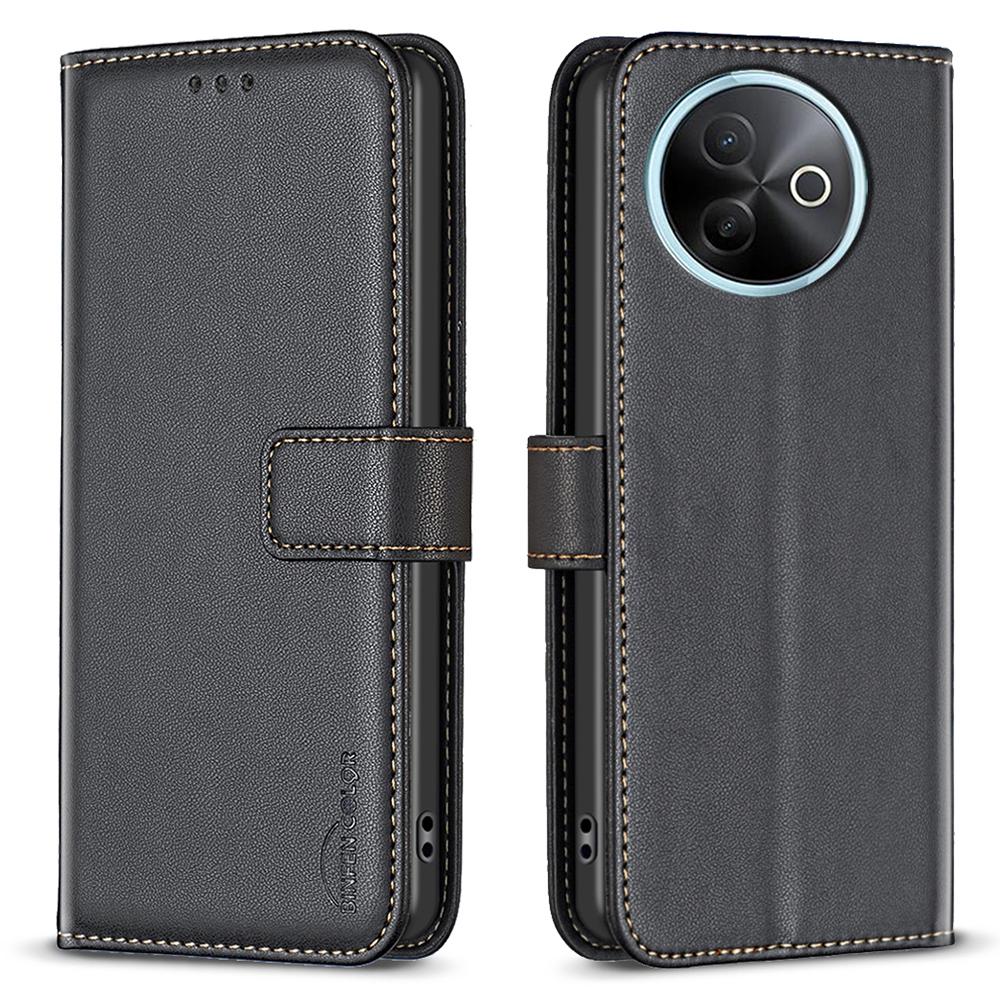 BINFEN COLOR BF17 For vivo Y39 5G Case Wallet Folio Flip Leather Cover