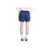 adidas Originals Striped Mid-Waist Elastic Waist Loose Casual Shorts Women Bottoms Blue IP2958