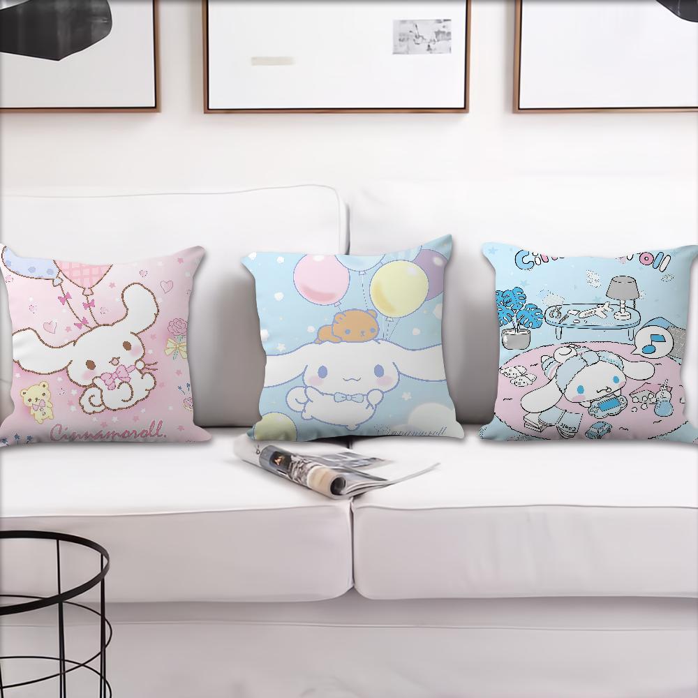 C-Cinnamorolls Dog Cushion Cover For Pillow Printing Sofa Decoration Home Car Room Coffee Shop Office Nordic Simplicity