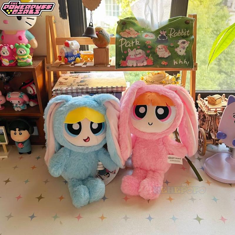 Nuovo Vestito Coniglio 28cm Powerpuff Girls Peluche E Offerta Limitata 12cm Powerpuff Girls Cambio Bolla Coniglio Bambola Appesa Carina