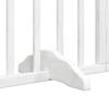 Vidaxl Foldable Dog Gate, With Door, 4 Panels, White, 320 Cm
