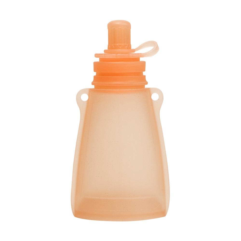 Refillable Milk Storage Bag Reusable Baby Food Container Silicone Baby Food Pouch Breast Milk