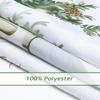 Farmhouse Christmas Shower Curtain, Snowy Xmas Village Cabin Pine Tree Winter Shower Curtain For Bathroom Waterproof Polyester