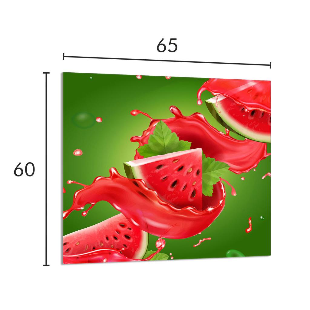 PANEL SZKLANY DO KUCHNI 65x60 Arbuz