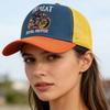 New Motorcycle Embroidered Trucker Hat Flame Biker Patch Baseball Cap For Man Woman Breathable Streetwear Summer Mesh Caps