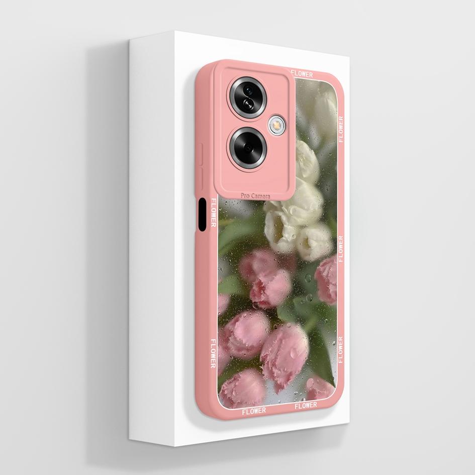 For OPPO A79 A77 A77s A78 A83 A91 A92 A93 A93s A94 A95 A96 4G 5G Phone Cases Lovely Panda Kitten Pattern Liquid Silicone Anti Slip Shell For OPPO Capa