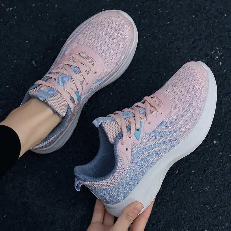 Fashion Playform Platformed 34 Size Women's Shoes Woven Jogging Woman Luxury Brand Wide Sneakers Sport Retro Upper Funny Sneacker