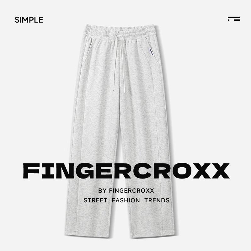 Fingercroxx Men's Loose Straight-Leg Casual Sweatpants