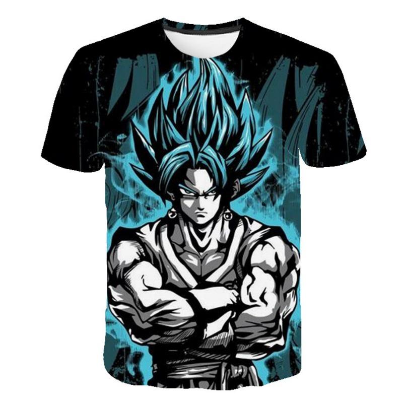 Dragon Ball Super Son Goku All Forms 3D Print T-Shirt Men Women Kids Anime Fans Streetwear Graphic Tee Summer Casual Tops