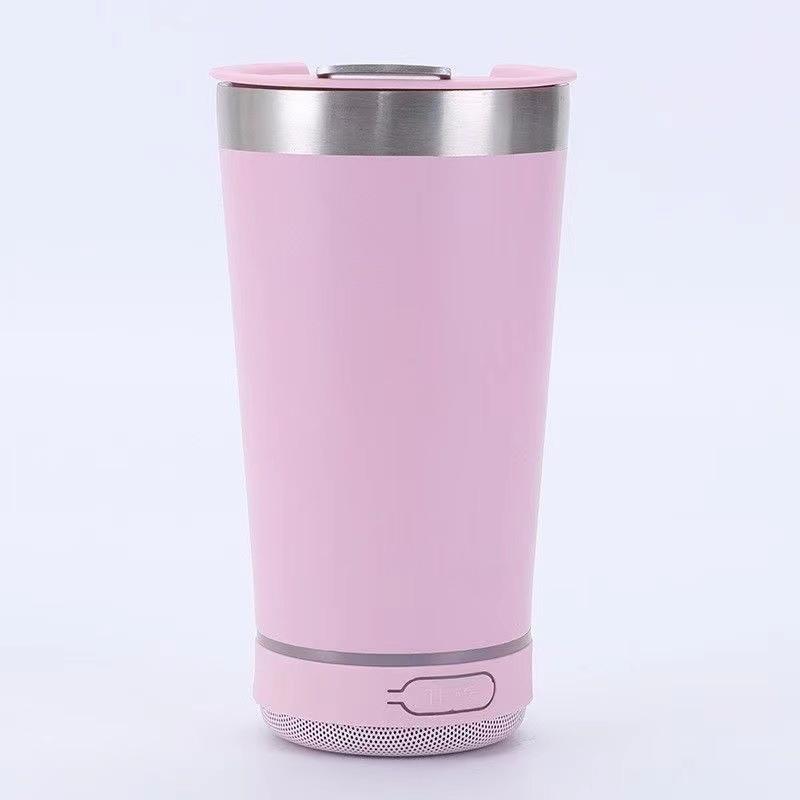 Portable music cup stainless steel reusable simple water bottle speaker wireless Bluetooth speaker