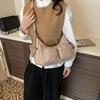 Yogodlns Simple Retro Shoulder Bags for Women Outdoor Travel Ladies Multi-Pocket Crossbody Bag Solid Color Girl Hobos Tote Handbag