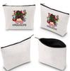 Large Capacity Linen Makeup Bag: Cross-Border Printed Cosmetic Storage with Zipper