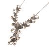 Les Trésors De Lily [D3561] - Gray 'Gala' Designer Necklace