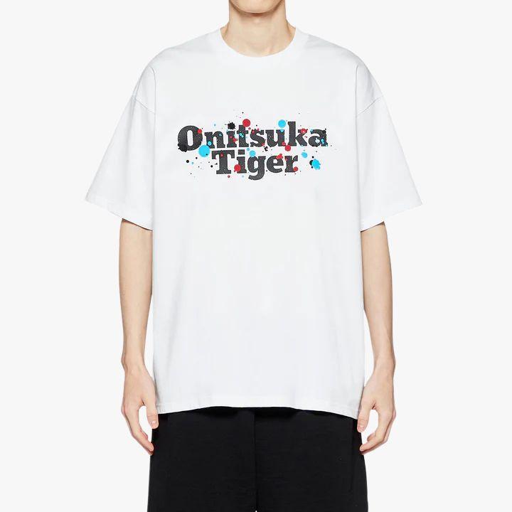 Onitsuka Tiger Alphabet Logo Print Oversized Short Sleeve T-Shirt Unisex Tops White 2183B196-100