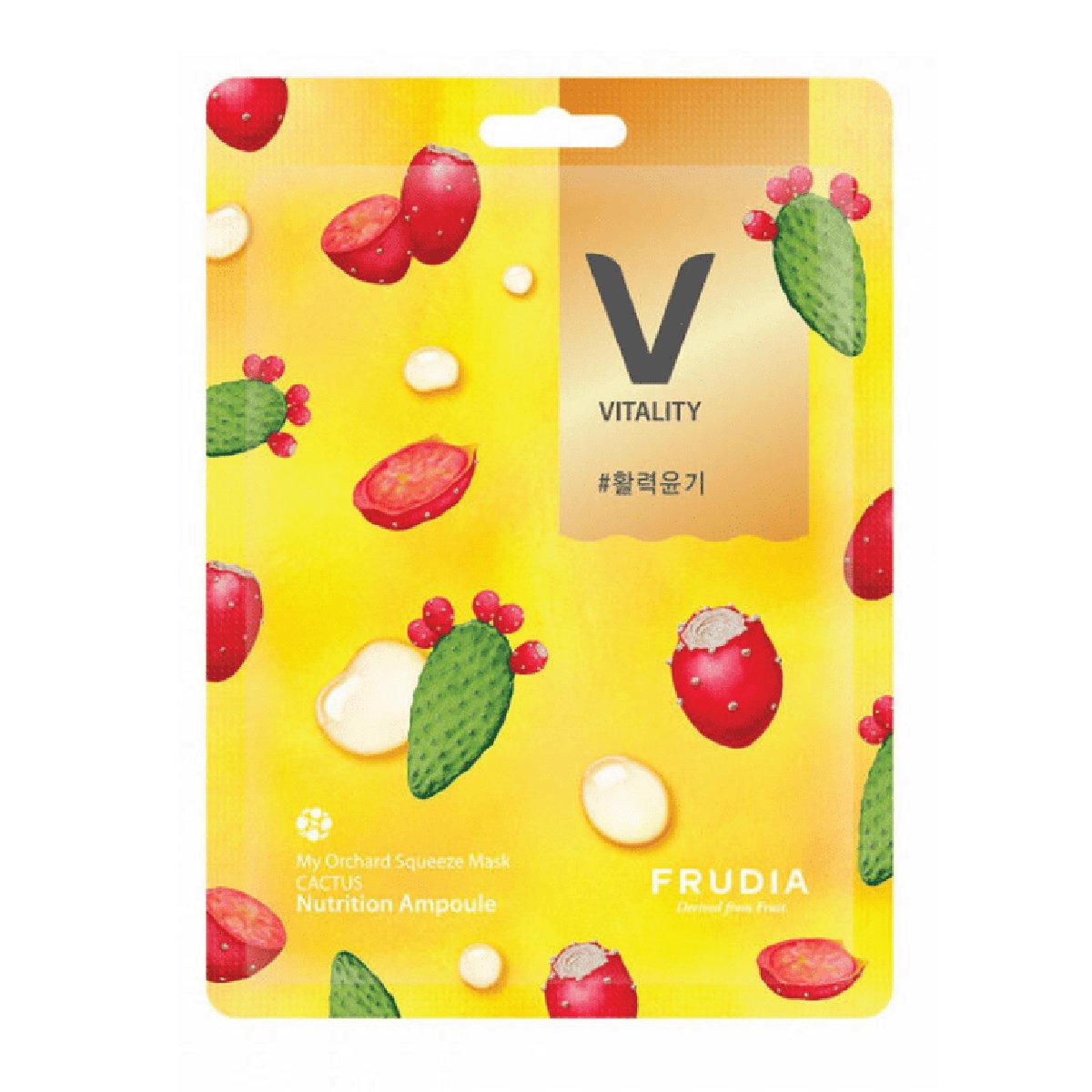 Frudia, Mein Obstgarten, Kaktus, Nährend, Tuchmaske, Für das Gesicht, 20 ml