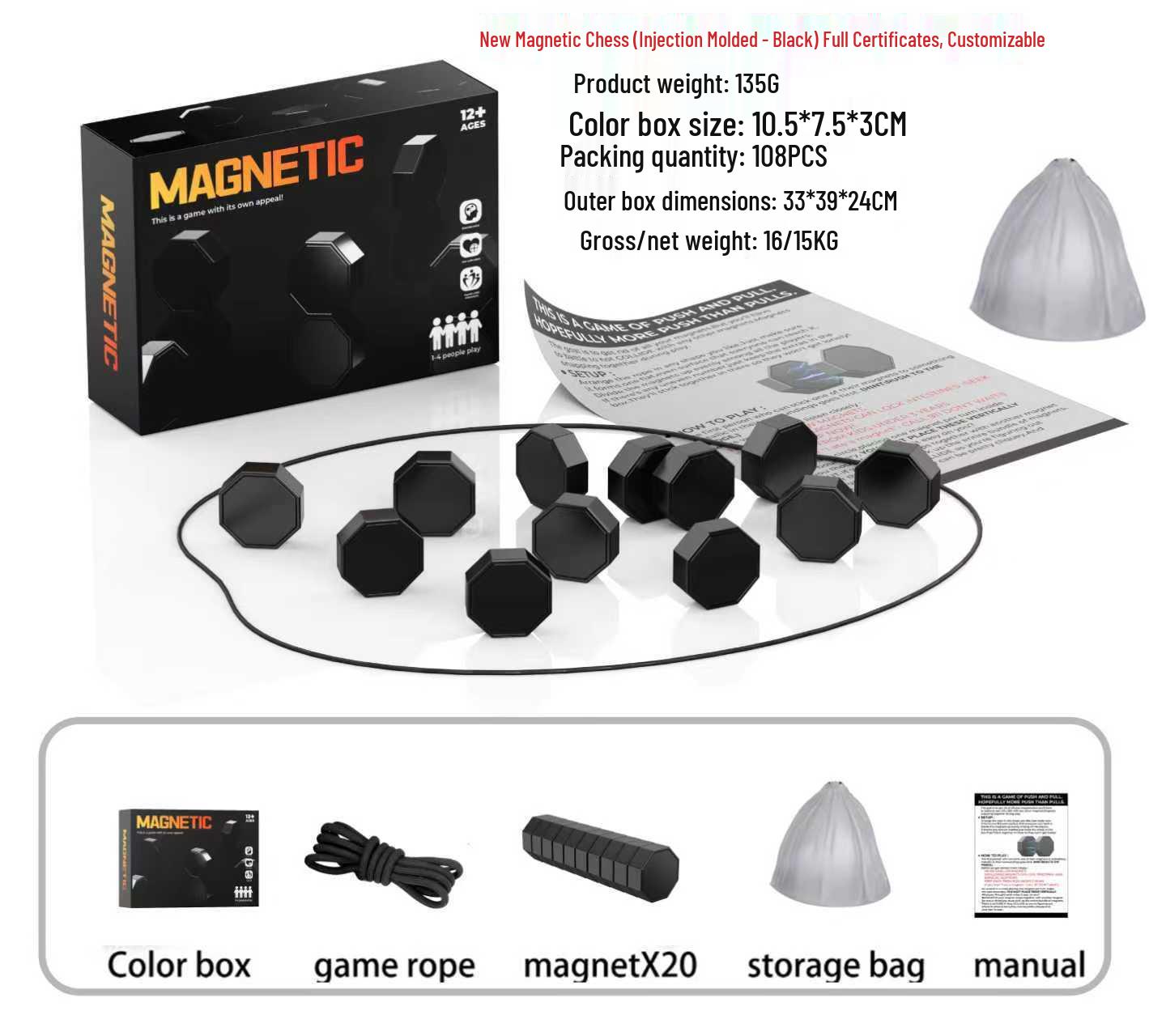 Kollide Magnetic Chess Strategy Board Game - Easter Basket Edition