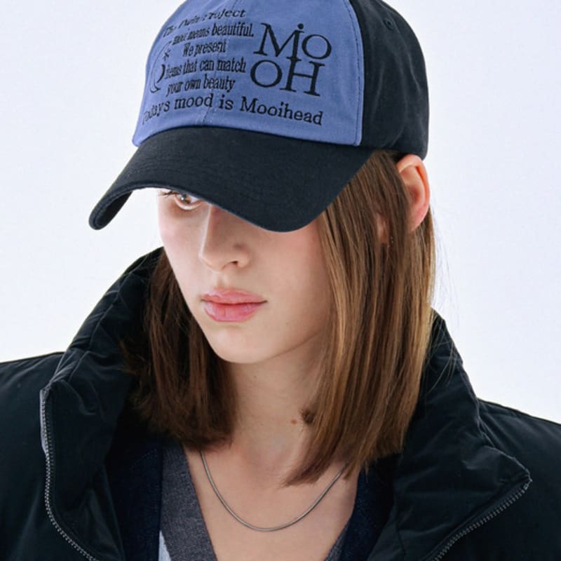 

MooiHead Lettering Lua Two-Tone Ball Cap_Smoke Blue Smoke Blue