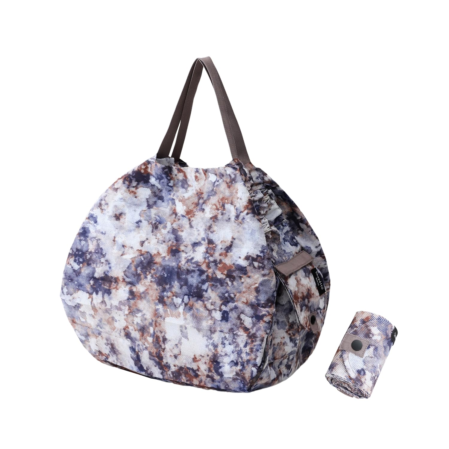 

marna Shupatto Compact Bag, Medium (Mountain Views/Rock Face), Shupatto Eco Bag (Made of 100% Recycled Fabric/Folds in One Go), Foldable, S489RV