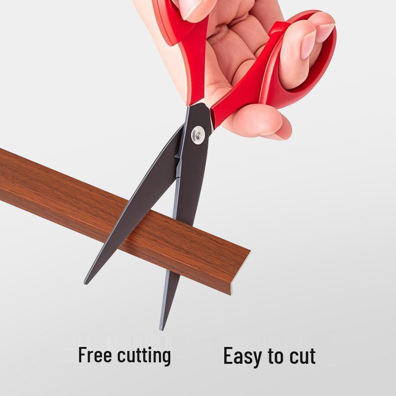 7-Shaped PVC Wood Grain Flooring Transition & Edge Trim Strip