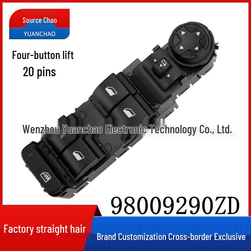 

Power Window Switch for 2013-2018 Peugeot Citroen C4L Models (Part: 98009290ZD) Electric