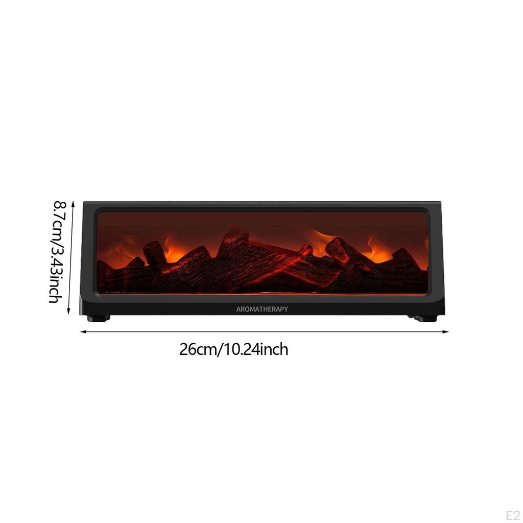 Fireplace Diffuser Humidifier Air Humidifiers Decorative Gift Auto Off Protection Aroma