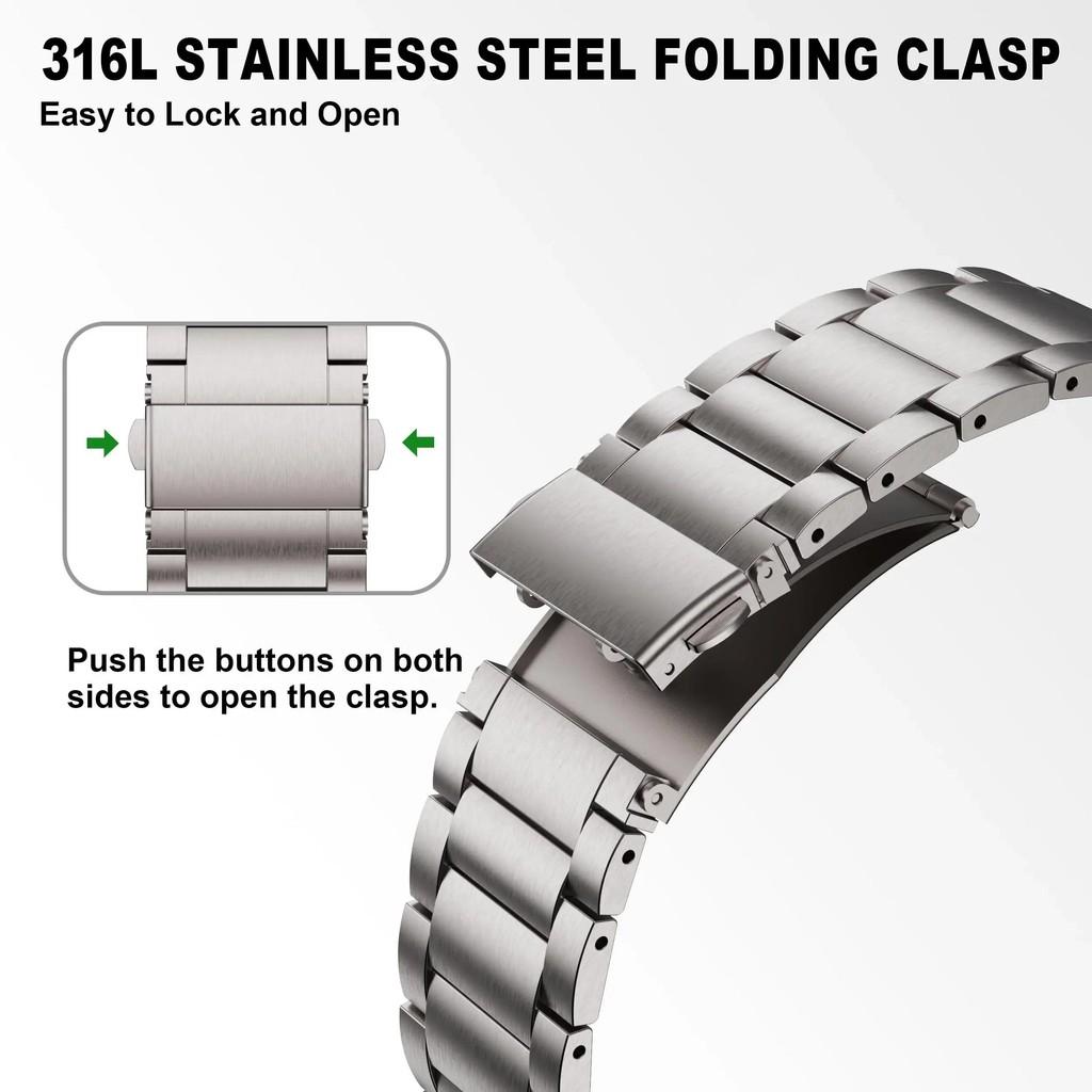 Luxury Titanium Bracelet for Samsung Galaxy Watch 8 40mm 44mm 8Classic 46mm for Galaxy 7Ultra/Ultra 2025 47mm No Gap Metal Strap