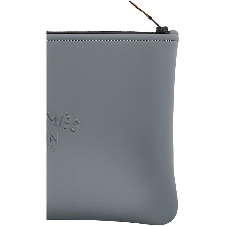 Hermes Neobain Mailon Marin 28 Embossed Logo Nylon Storage Bag Medium Unisex bags Slate-Gray H103896MV02