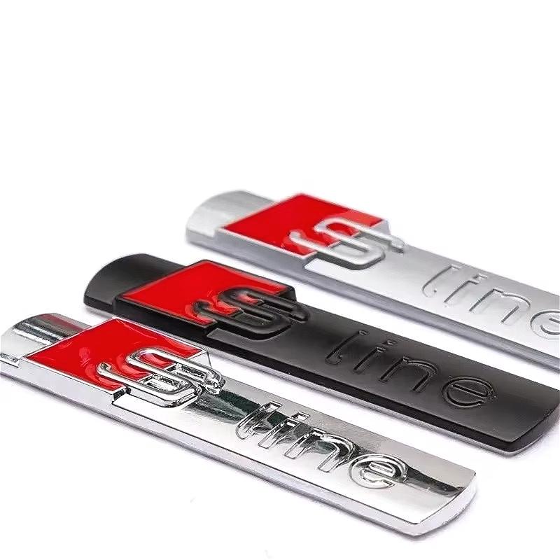 2PCS is suitable for Sline side sign metal side sign tail signA Q S RS series TT body modification Sline metal badge