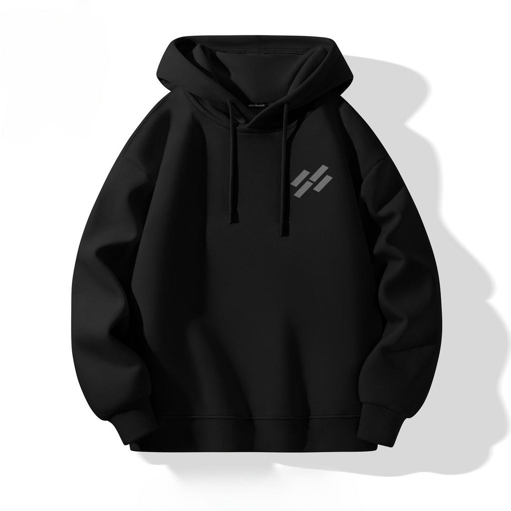 American-style Minimalist Hoodie, 2026 New Style, Men's Autumn and Winter Heavyweight Youth Hooded Top.