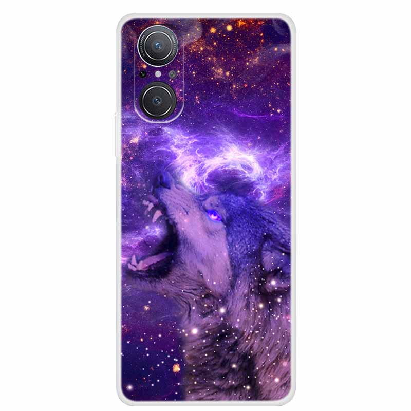 For Huawei nova 9 SE Case Nova9 Clear Soft TPU Silicone Cats Back Cover for Huawei Nova 9SE Case Nova9SE Funda Shockproof Coque