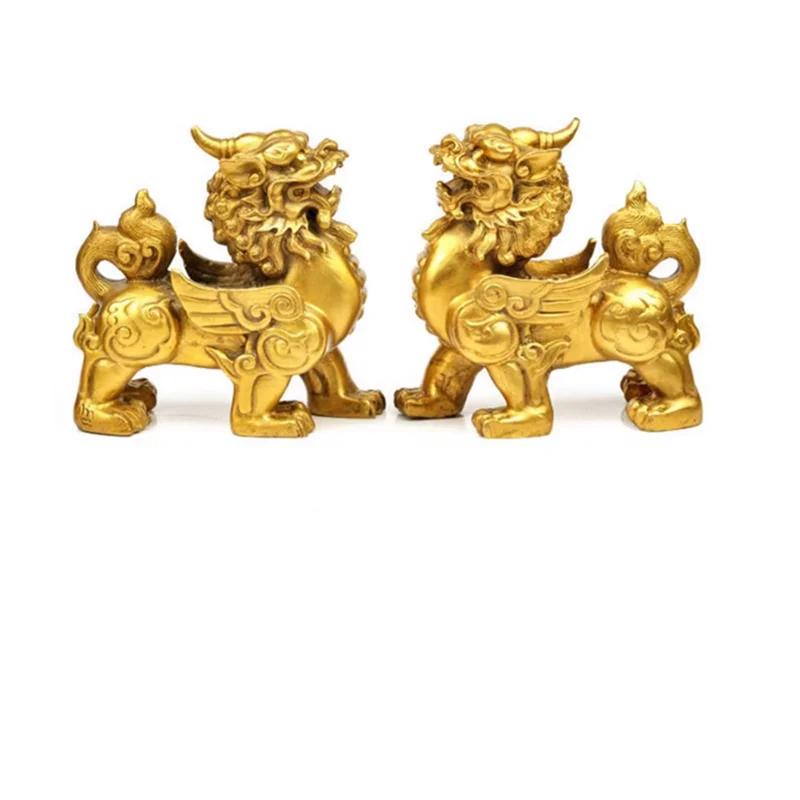 Home decor accessories Xiupi ornaments Zhenzhai Zhaocai Fengshui Imitation Pure Copper Pixiu Decoration Shop Office Craft Gifts