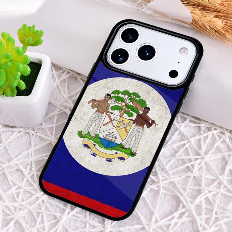 Belize Flag Phone Case for iPhone 17 Air 16 15 11 12 14 13 Pro Max Shockproof Cover