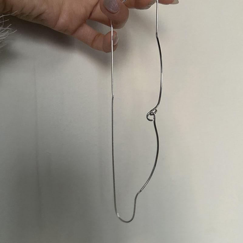 Mosxe [925silver] Wire Hook Necklace