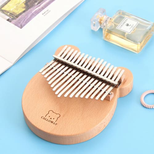 Diumy Bear Thumb Piano, 17-Key Kalimba, African Thumb Piano, Cute, Popular, Solid Wood Kalimba, Perfect for Beginners, Perfect Gift, 17 Keys