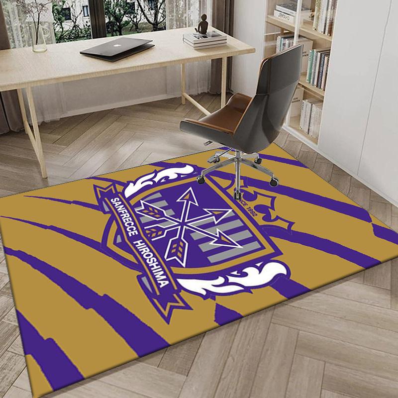 Football Club Emblem Printed Area Rug for Office, Chair Rug, Decorative Carpet Floor Mat, Large Size Fan gifts Christmas gifts