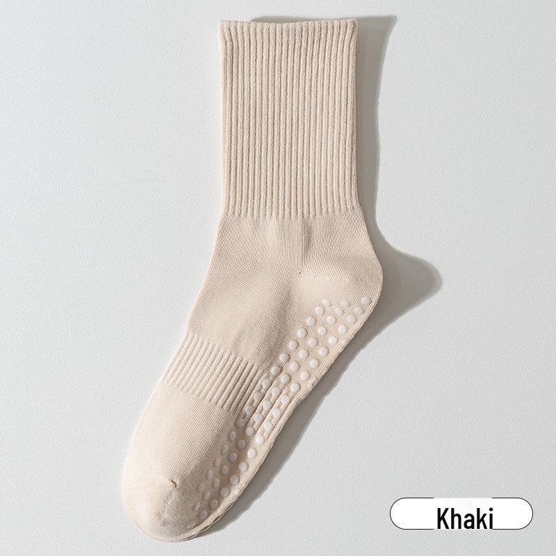 

«Женские нескользящие носки для йоги, танцев, пилатеса, фитнеса, весна/лето» One Size хаки