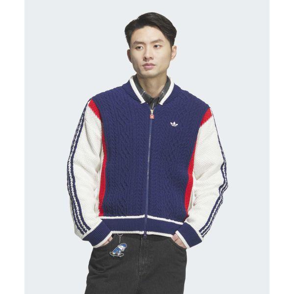 adidas Orijinaller Hırka Rs U Unitefit Yılan Yılı Sınırlı Renk Bloğu Çizgili Moda Rahat Fermuarlı Uzun Kollu Örme Giyim Üniseks Üstler JN0717