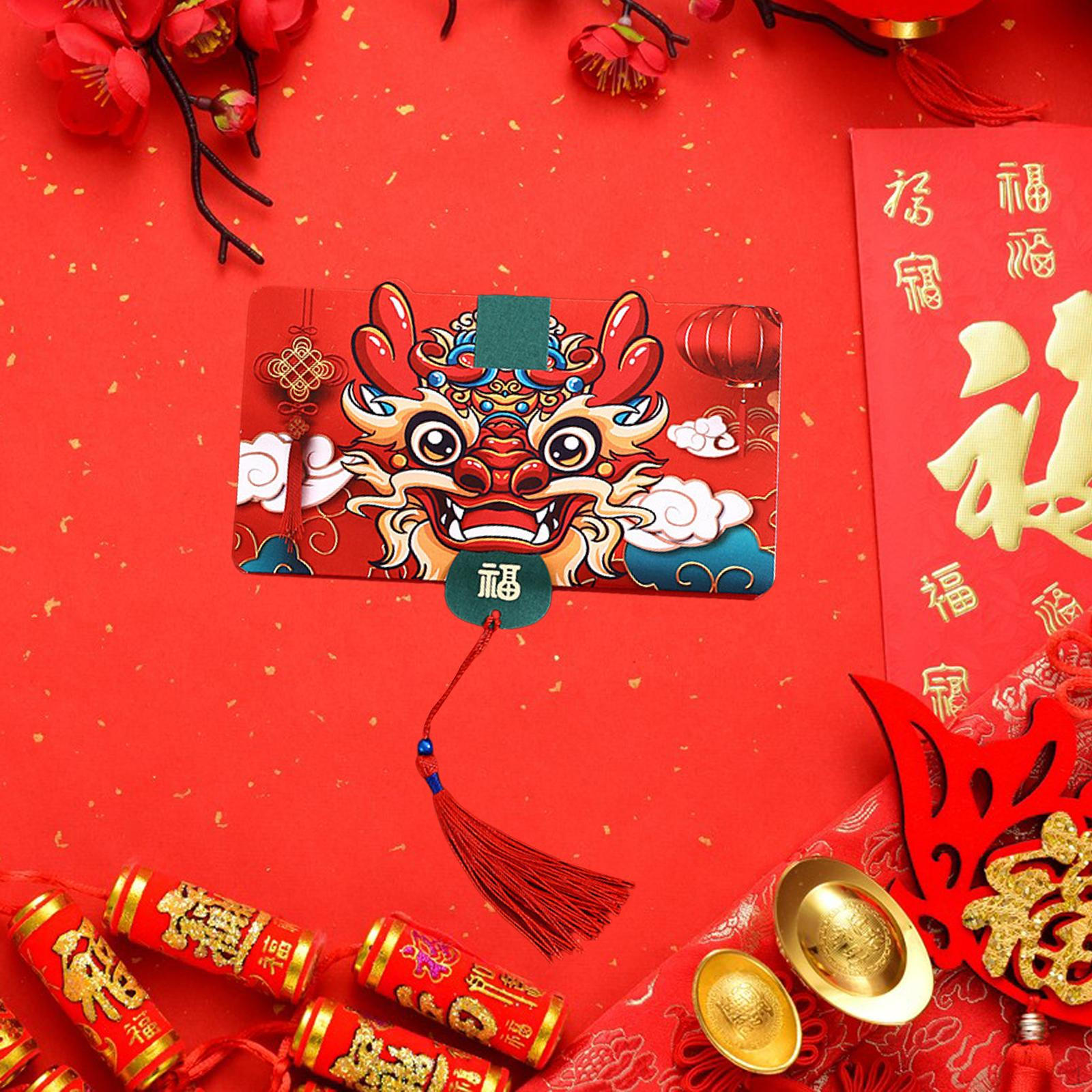 

Конверт китайского года, денежный пакет для 2 Card Slots_Style B