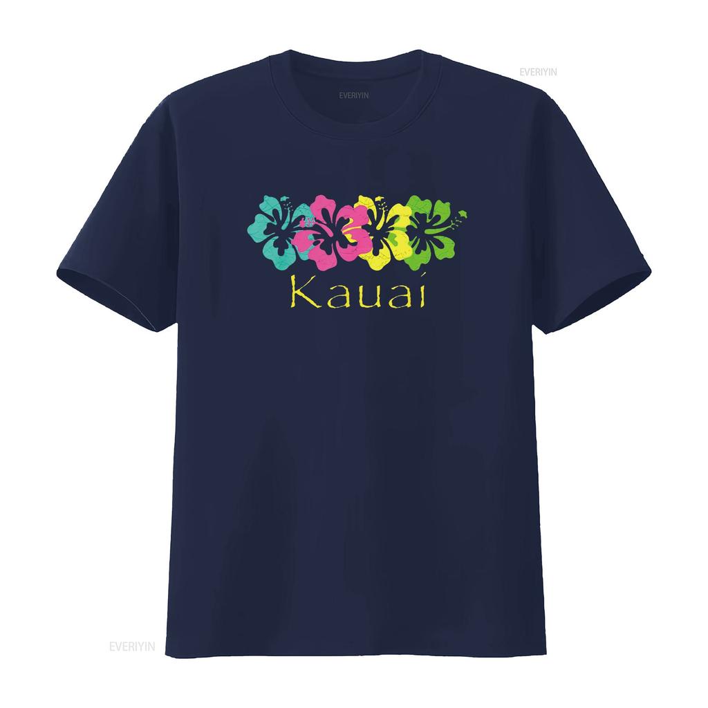 Womens Kauai Tropical Beach Design Travel Surf T Shirt White 4X Large vintage Washed homme Soft Slightly Stylish fashion