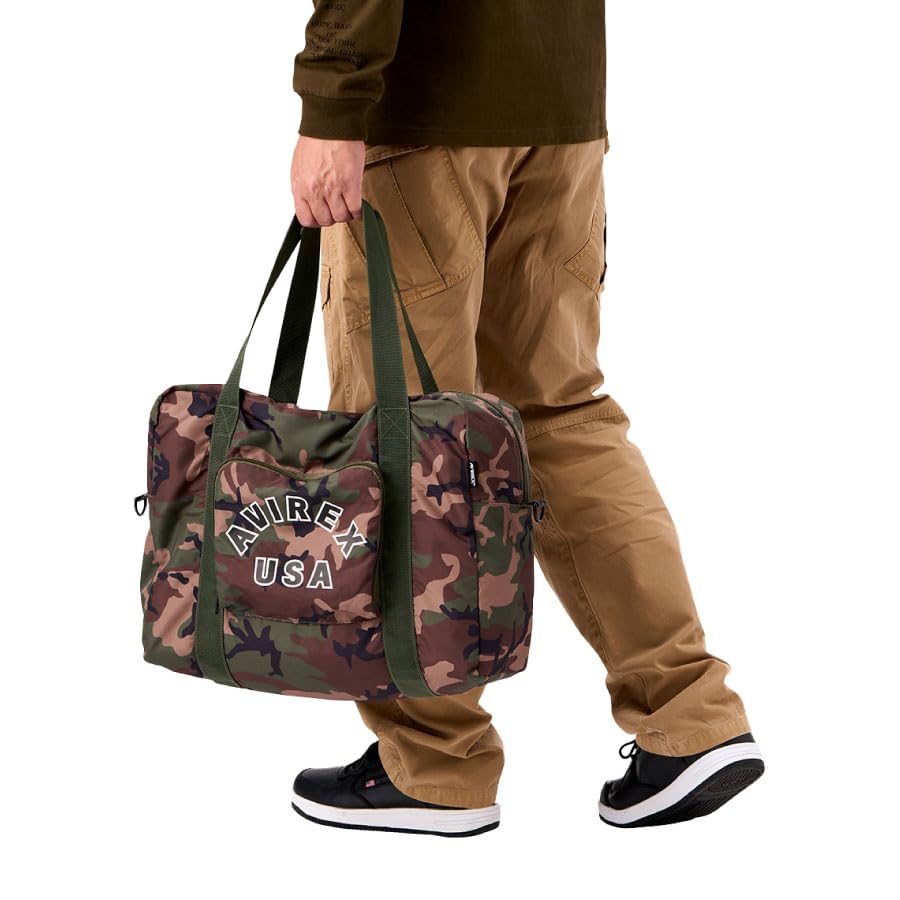 AVIREX Bag Tote Bag Bag Folding Travel Bag Folding Bag Carry Bag Cute Children Kids Travel Goods Travel Goods Travel Goods Avirex Carry-on (Olive)
