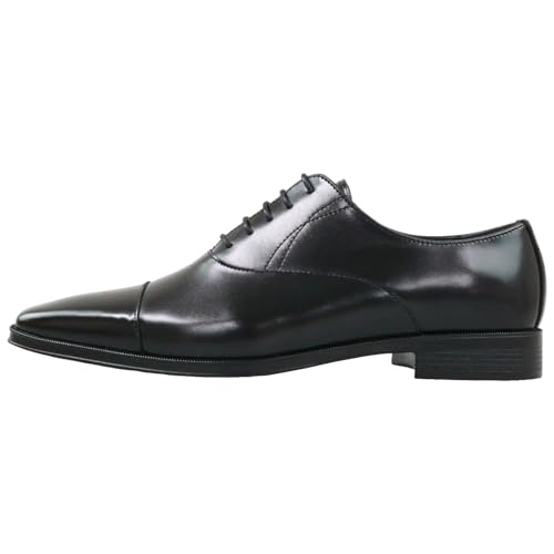 El Planet Men's Business Shoes, Straight Tip, Inner Wingtip, Wide Width, 3E, EL9005, Black