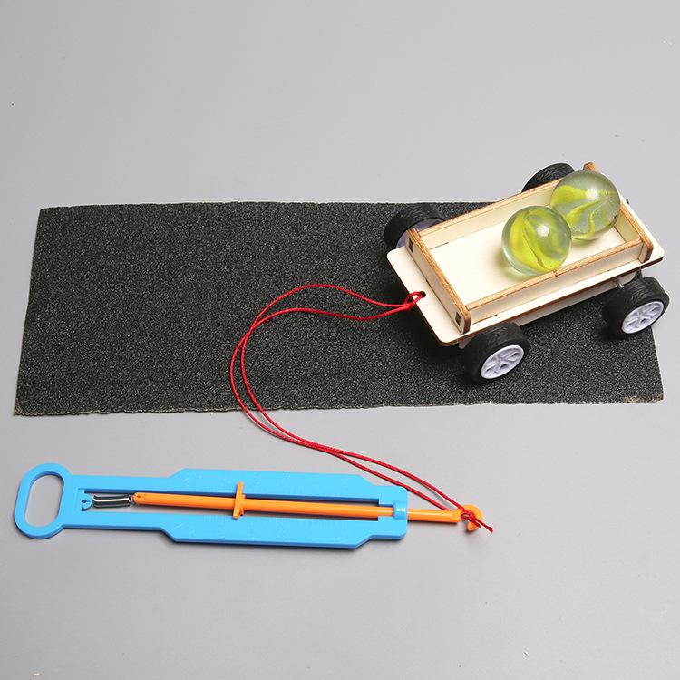 Friction Science Experiment Material Package Technology Small Production Labor-saving Children DIY Creative Friction Car