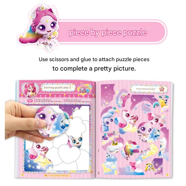 Hergestellt in Korea – Sternschnuppen-Fang! Teenieping Staffel 5 Puzzle- & Malbuch (48 Seiten, KC-zertifiziert)