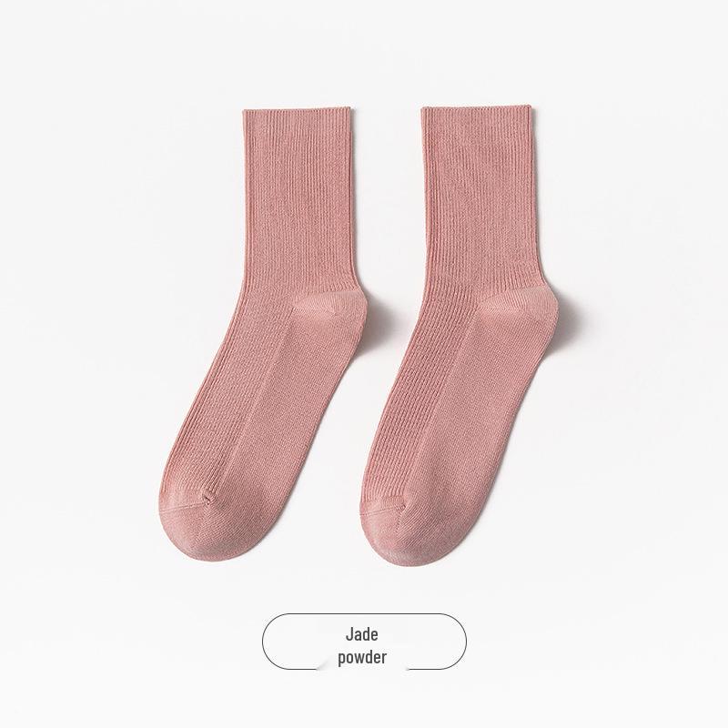 

Женские хлопковые носки до середины икры - Антизапах, Теплые, Толстые, Однотонные для осени и зимы Fits Size 36-40