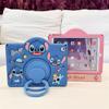 For IPad Air 2 3 4 5 10.9 Mini 6 7 A16 Pro 11 9 8 7th Generation 10.2 10.5 Cute Cartoon Stitch Silicone Tablet Protective Case