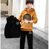 Fleece Verdickter Jungen Anzug Set Trendiges Herbst Winter Outfit Kinder