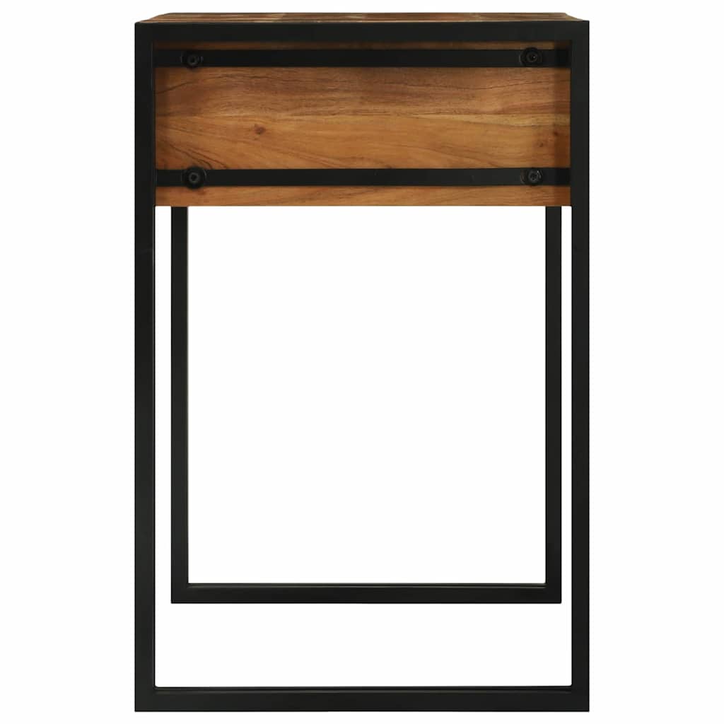 Bedroom Dressing Table with Storage Brown Solid Acacia Wood