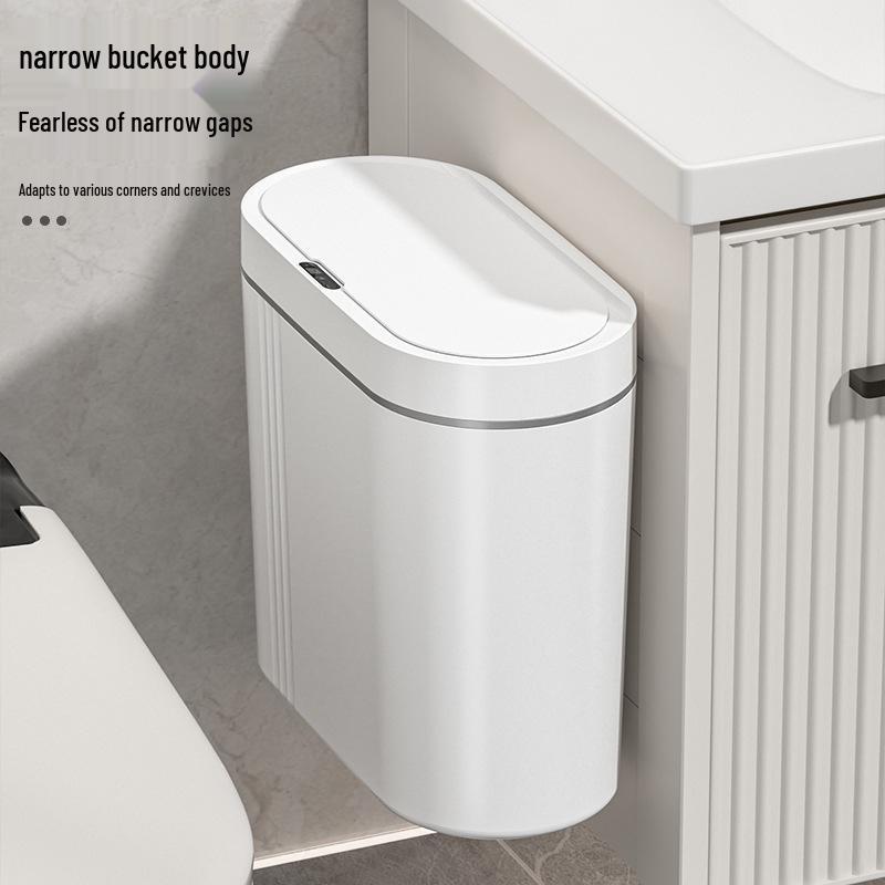 2025 Smart Wall-Mounted Automatic Flip-Top Trash Can for Kitchen & Bathroom
